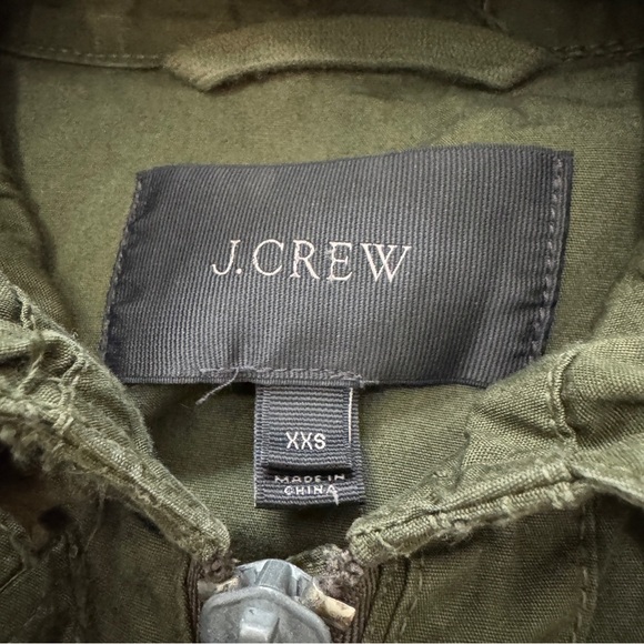 J Crew XXS Green Field Mechanic Military Utility Jacket ~ Outdoor Casual - Picture 8 of 9